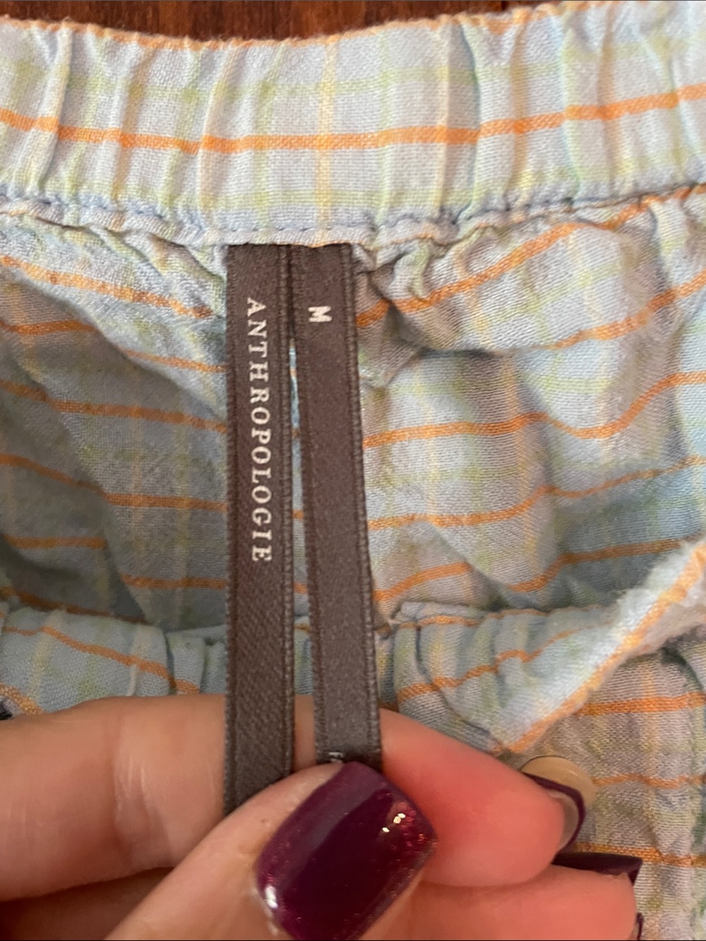 Anthropologie Light Blue Ruffle Capri Pajama Set - Picture 3 of 15